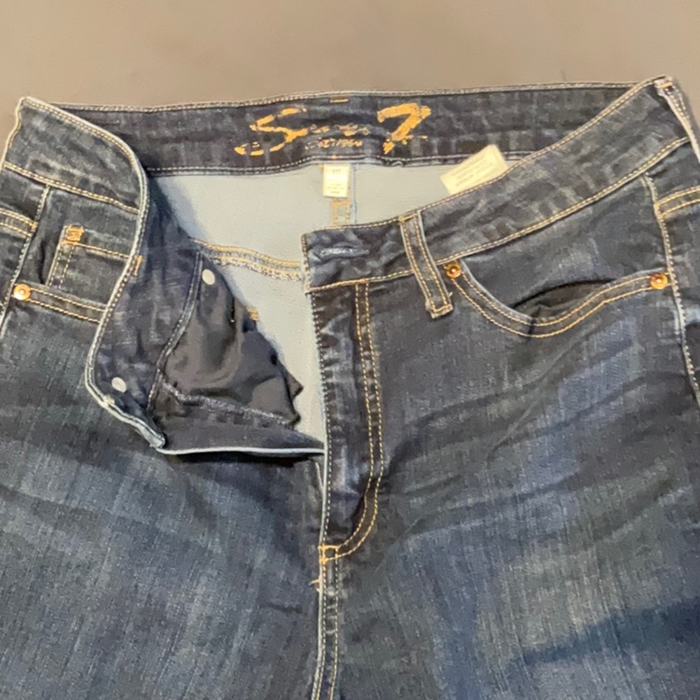 Seven7 Women's Skinny Jeans - Dark Blue